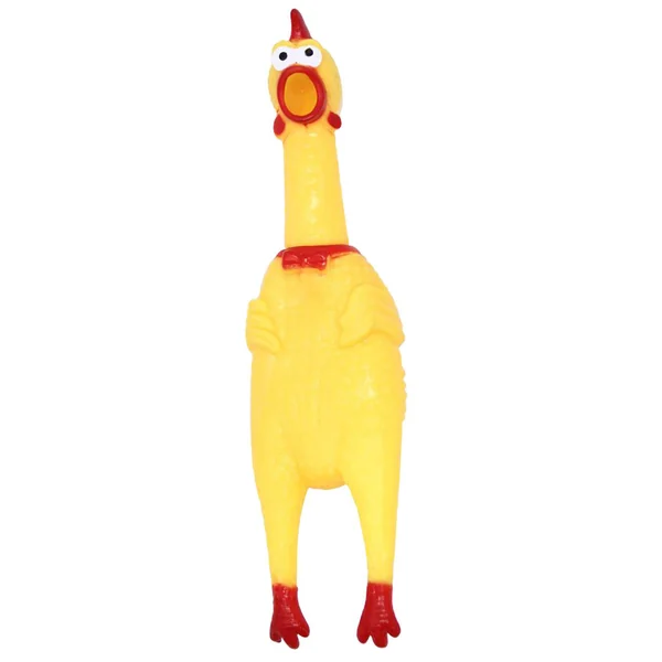 Juguete Pollo Gritón de Vinilo 30cm.