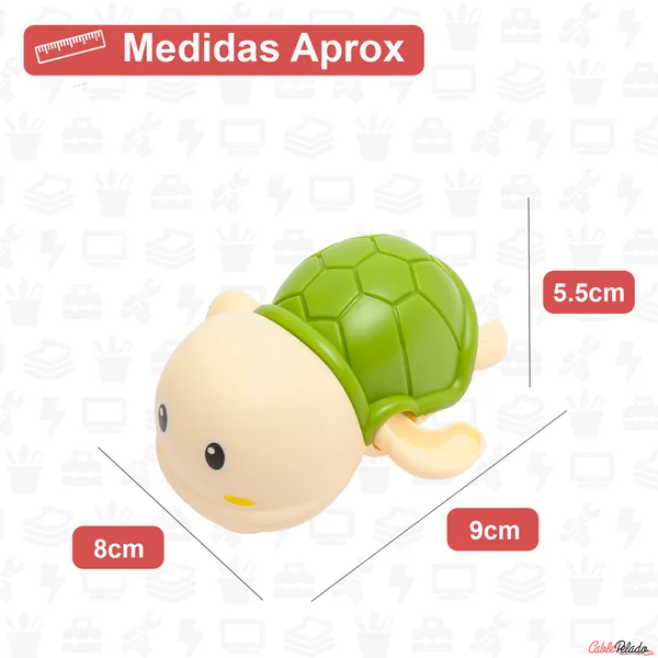 Juguetes de baño para bebé tortuga Verde