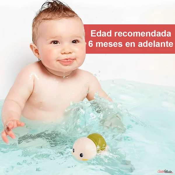 Juguetes de baño para bebé tortuga Verde