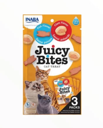 Juicy Bites Pescado y Almeja para Gatos