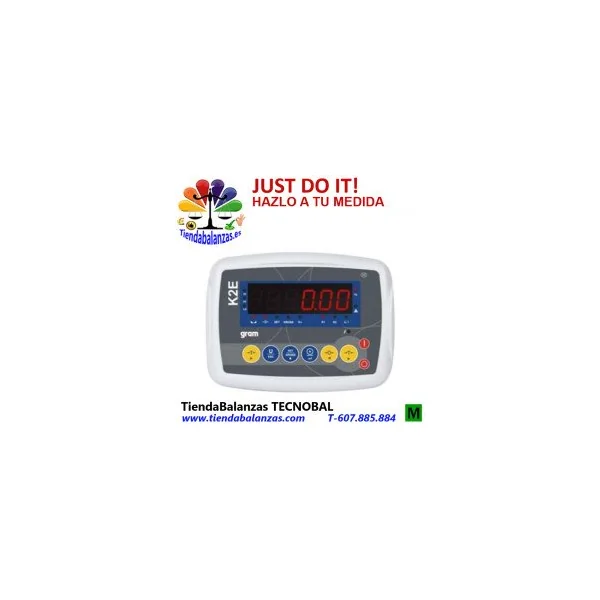 K2E VISOR Indicador de peso en abs con leds rojos de Gram