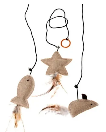 Karlie Twinies con plumas 10cm con catnip