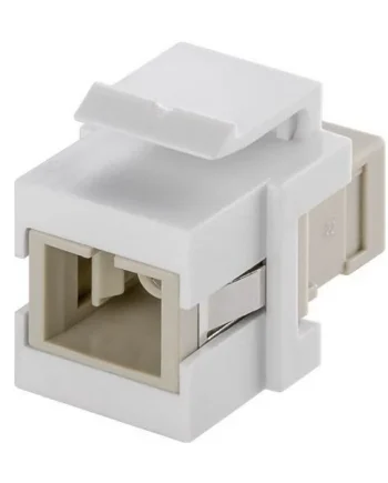 Keystone de fibra optica SC-Simplex Blanco