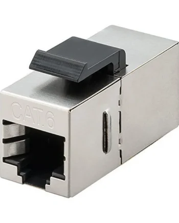 Keystone RJ45 hembra a RJ45 hembra CAT 6 STP Gris