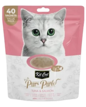 Kit Cat Purrpuree Atún y Salmón Pack para Gatos — Snack Cremoso