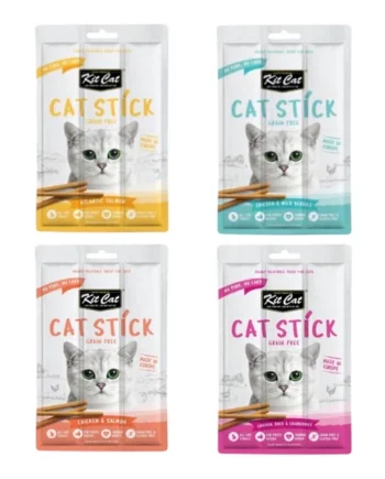 Kit Cat Sticks Pack 4 Paquetes para Gatos — Snack Natural Variado