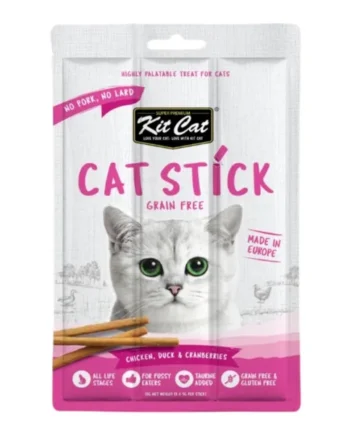 Kit Cat Sticks Pollo, Pato y Arándanos para Gatos — Snack Premium