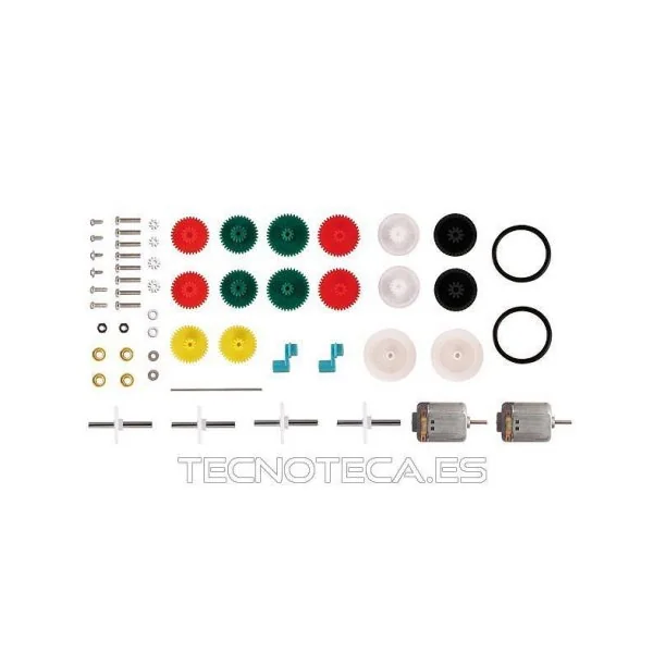Kit de caja de engranajes con dos motores. KNS15