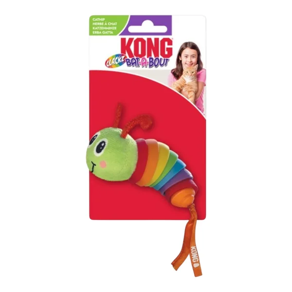 KONG Oruga Bar-a-bout Juguete Interactivo con Catnip para Gatos