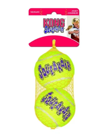 KONG SqueakAir Ball L — Pelota de Fetch con Chirriador para Perros