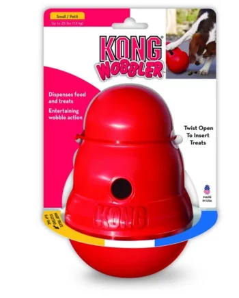 KONG Woobler Dispensador de Premios para Perros — Tambaleo Interactivo