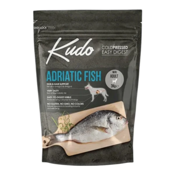 Kudo Cool Pressed Adriatic Fish Medium Maxi para Perros — Pienso Natural