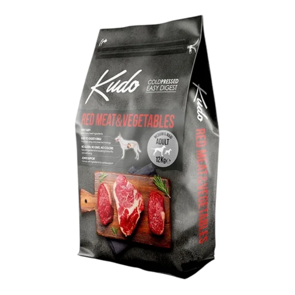 Kudo Cool Pressed Carnes Rojas para Perros Adultos — Pienso 3kg y 12kg