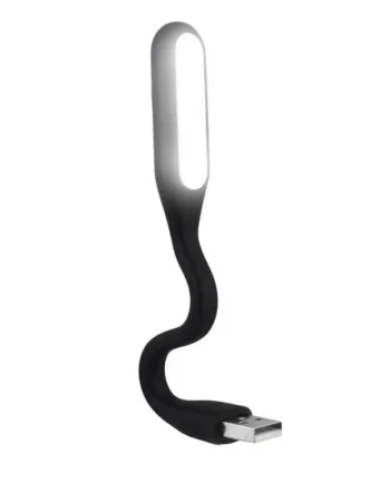 Lampara led flexible USB para portatil Negro