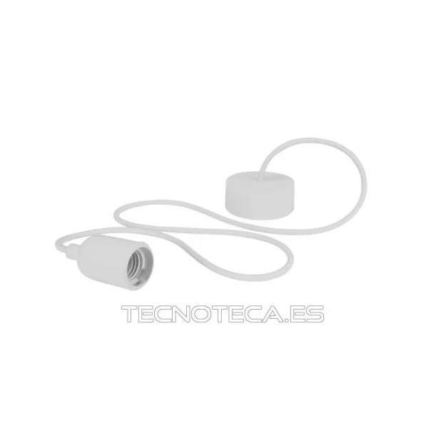 LAMPH01W. Lampara de diseño para techo con cable de tela