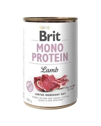 Lata Brit Monoprotein Cordero 400gr