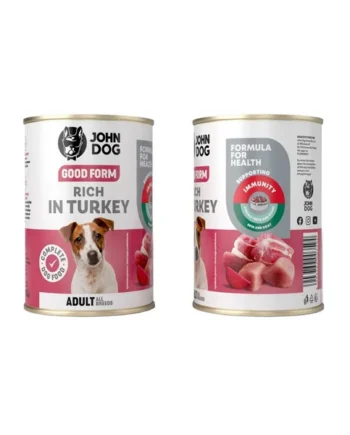 Lata de cerdo y pavo con remolacha John Dog