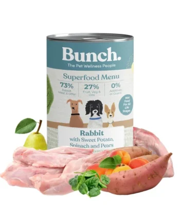 Lata de conejo con boniato,albaricoque y pera Bunch