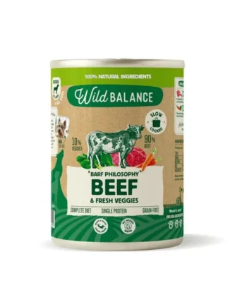 Lata de Ternera para perros 400g – Filosofía BARF Wild Balance