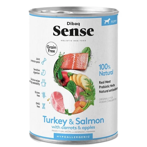 Lata Dibaq Sense Cachorro - Salmón y pavo