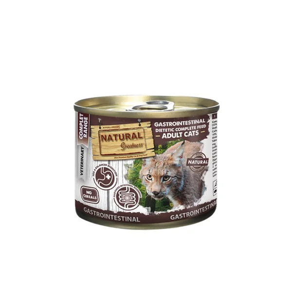 Lata gastrointestinal para gatos Natural Greatness 200gr