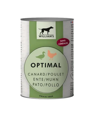 Lata William's Optimal Pato y pollo 400 gr