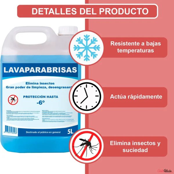 Lavaparabrisas Liquido 5 Litros Azul