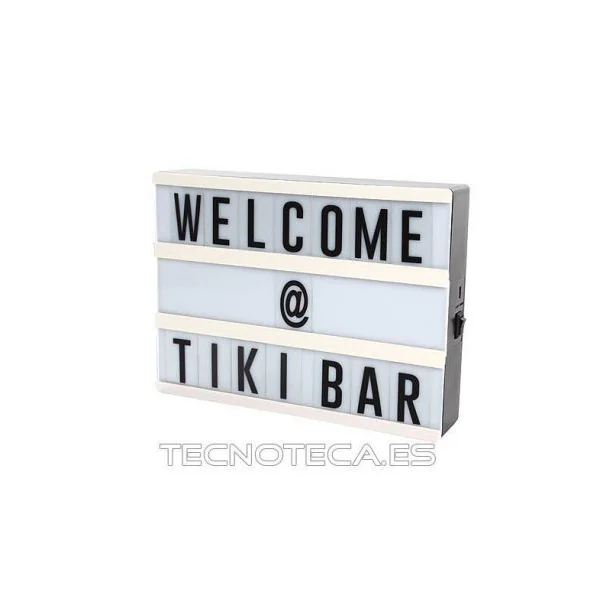 LBOXA5. Caja de luz blanca 20x15x4mm USB