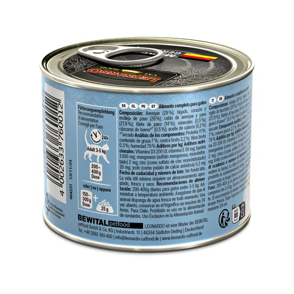 Leonardo - Arenque + Extra Filete de Pavo 200g
