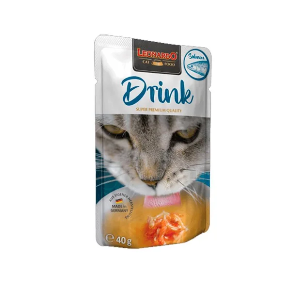 Leonardo Drink Salmón para Gatos – Sopa Hidratante Natural