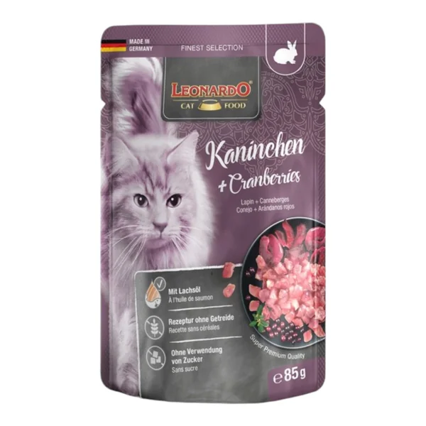Leonardo Finest Selección Conejo y Arándanos 85g