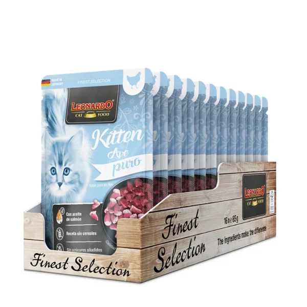 Leonardo Finest Selection Kitten Ave para Gatitos 85 g