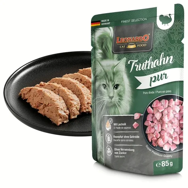 Leonardo Finest Selection Puro en Pavo para Gatos 85 g