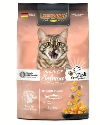 Leonardo Pienso Sin Cereales con Salmón para Gatos Adultos