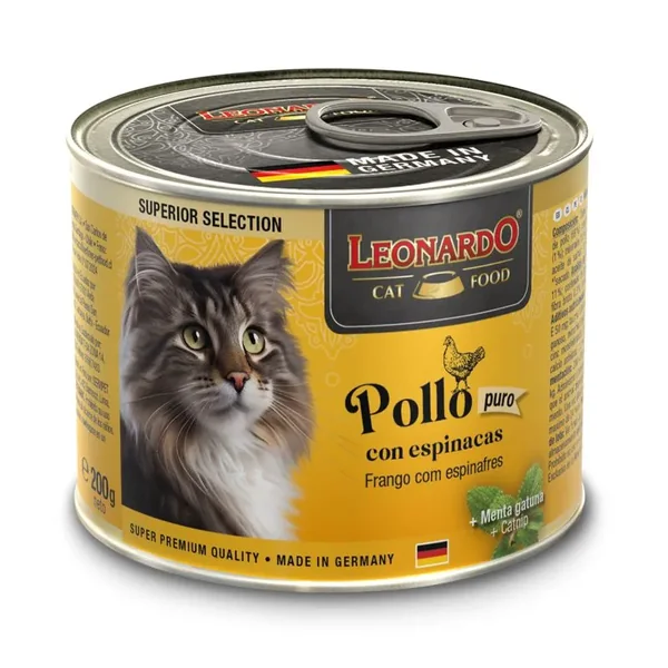 Leonardo Superior Selection Pollo con Espinacas para Gatos