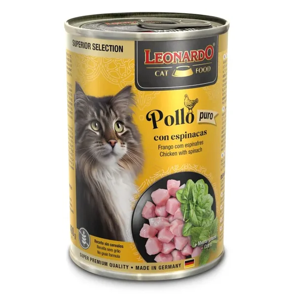Leonardo Superior Selection Pollo con Espinacas para Gatos