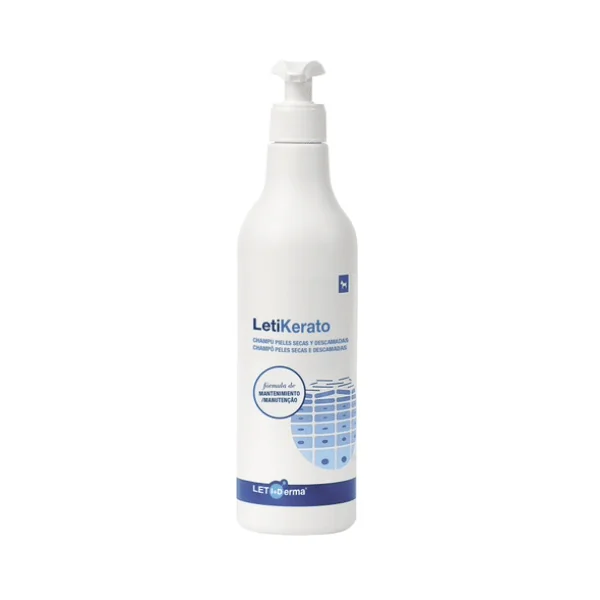 LetiKerato Champú MANTENIMIENTO perros piel seca 500ml