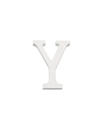 Letra Y madera decorativo 11 cm Blanco