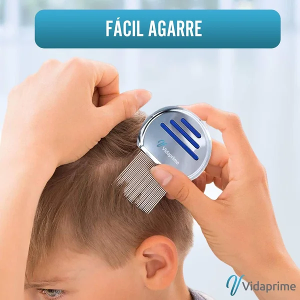 Liendrera con Púas de Acero Inoxidable para Piojos y Liendres
