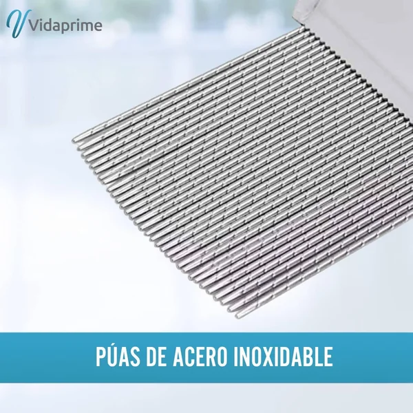 Liendrera con Púas de Acero Inoxidable para Piojos y Liendres