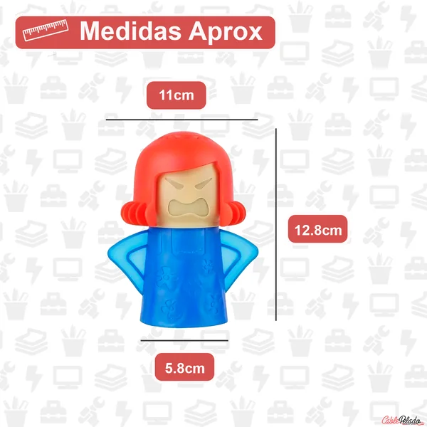 Limpiador De Microondas A Vapor Azul