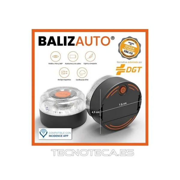 LIN106. BALIZA MAGNÉTICA DE EMERGENCIA V16