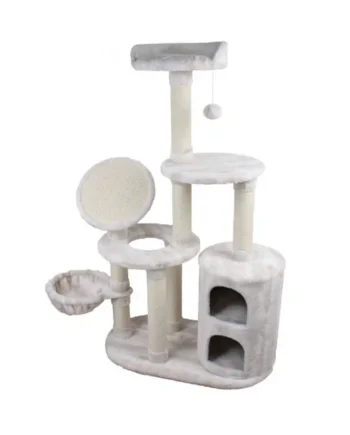Listo para enviar: compra Nayeco Season Árbol Rascador Blanco De Tres Niveles Para Gatos ahora y ahorra en Productos Para Gatos.