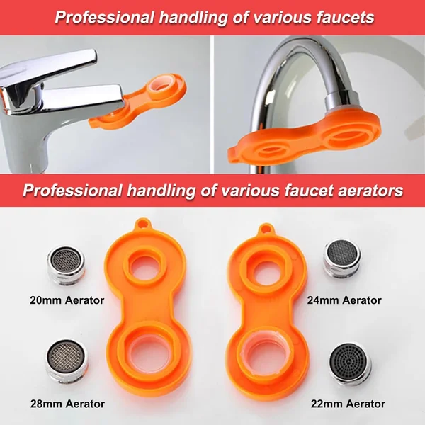 Llave de ventilación universal para grifo Naranja