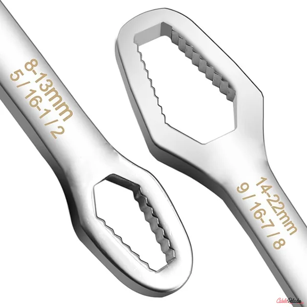 Llave Inglesa De Doble Extremo 8-13 14-22 Plateado