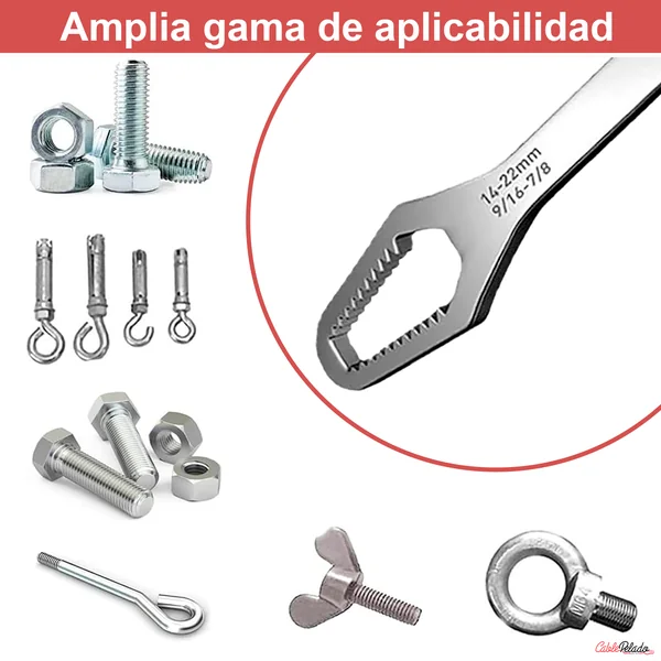 Llave Inglesa De Doble Extremo 8-13 14-22 Plateado