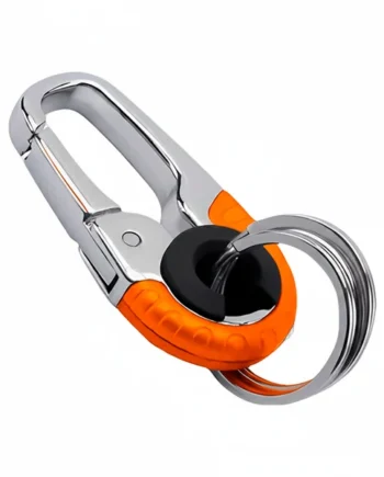 Llavero Mosquetón Antipérdida Naranja