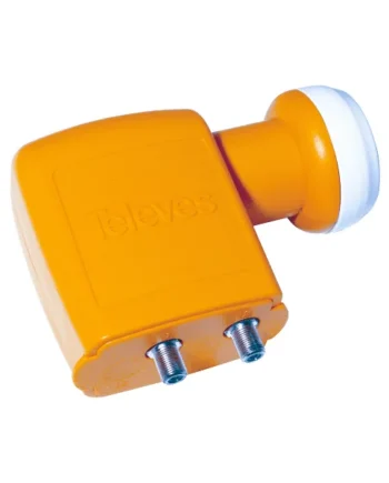 LNB Twin 2 Salidas Universales 0.3dB Amarillo