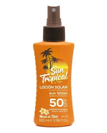 Loción solar con Monohi de Tahiti