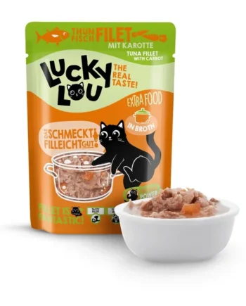 Lucky Lou Extrafood - Filete de atún con zanahoria en caldo 70gr